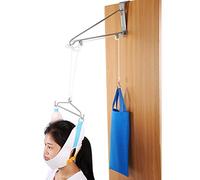 Kit de Tracción Cervical, Kit Completo de Tracción Cervical, Dispositivo de Tracción Cervical de Tamaño Ajustable Alivio de Cuello Hamaca Sistema de Tracción Cervical para Hombres para