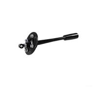 Kit de transmisión manual ajustable de carrera corta con pomo para BMW E30 E36 E46 E34 E39 E60 Z3, aleación de aluminio Racing Gear Shift Lever plata negro (todo negro)