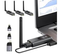 Kit de Transmisor y Receptor HDMI Inalámbrico Moman, 1 Transmisor + 3 Receptores, Entrada 4K a Salida HD 1080P para Video y Audio, 150 m Portátil Plug & Play para PC/Proyector/TV Box/Portátil