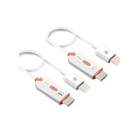 Kit de Transmisor y Receptor Inalámbrico Compatible con 1080P 30M Extensor Inalámbrico Compatible con 5.G para TV Box Monitor A