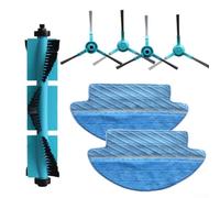 Kit de trapeador lateral principal de 7 piezas para aspiradoras robot Cecotec serie 3090, 1 cepillo de rodillo principal, 4 cepillos laterales, 2 paños de fregona