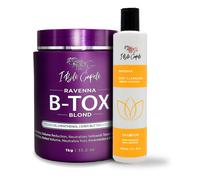 Kit de tratamiento capilar I Belli Capelli Ravenna Blond B-tox - B-tox capilar 1 kg/35,02 oz + Champ antiresiduos 300 ml/10,1 fl.oz - Set de B-t