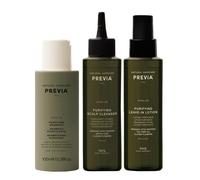 Kit de tratamiento purificante para el cuero cabelludo Previa: champ limpiador anticaspa Extra Life y loci n capilar sin enjuague (95 g cada uno)