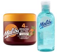 Kit de tratamiento solar - Acelerador de bronceado SPF 4 con betacaroteno y aceite de argán de 300 ml + gel para después del sol con aloe vera 100 ml - Hidratante, refrescante y calmante