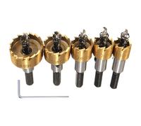 Kit de Trépan de Cambio Rápido - 5 Piezas Brocas De Perforación De Alta Velocidad Resistente Al Desgaste,Juego De Sierras Campana | Para Instalación Cerradura Puerta Familia Mujeres Trabajo Hoja Metal