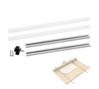 Kit de trineo de sierra de mesa de corte cruzado con un folleto de guía específico para construir tu propia sierra de mesa para un trabajo más preciso y seguro, accesorios de sierra de mesa, paquete