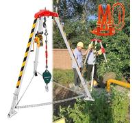 Kit de trípode de aluminio de alta resistencia para espacios confinados, para protección contra caídas, rescate de emergencia, cabrestante de 1200/1800/2600 libras, trabajos de alcantarillado, equip