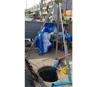 Kit de trípode de rescate de bomberos resistente, equipo de rescate de emergencia de aluminio para espacios reducidos, equipo estabilizador de alta capacidad para salvar vidas