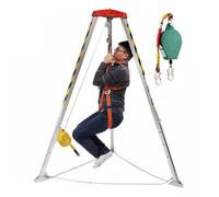 Kit de trípode para Espacios confinados, 1200 LB, 1800 2600 LB, Sistema de trípode de Rescate, Equipo, polipasto, Seguridad, Herramientas de Rescate contra Incendios, grú