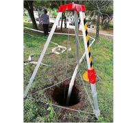 Kit de trípode portátil de aluminio para espacios reducidos, trípode de rescate con cabrestante para 1200/1800/2600 libras, ideal para situaciones de seguridad y emergencia