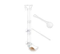 Kit de tubo de alimentación para camarones de acuario, tubo de alimentación transparente, bandeja y plato | Accesorio de alimentación de acuario para camarones, caracoles peces, estación de
