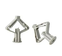 Kit de tubo de anclaje for paneles de yeso de expansión de plástico, tornillo autoperforante, placa de yeso perforada, ladrillo hueco, tablero de fibra, clavos, tornillos(Butterfly pipe,20pcs)