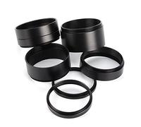 Kit de Tubo de Extensión de Anillo Adaptador de Lente de 8 Piezas 3/5/7/10/12/15/20/30 Mm Interno de Aleación de Aluminio con Hilo de Extinción, Extiende la Longitud del Espejo