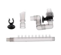 Kit de tubo de salida de flujo de salida de recipiente, accesorios de repuesto para tanques de peces, accesorios de repuesto con ventosas fuertes, conectores de manguera, adaptador de manguera de agua