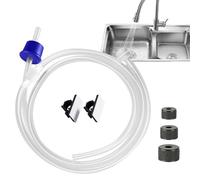 Kit de tubo dispensador de jabón para fregadero, dispensador de jabón de cocina con válvula de retención, tubo largo de conversión de champú para el hogar, hotel, cafetería