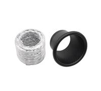 Kit De Tubo Entrada Aire Frío Universal Para Coche Parachoques Delantero Embudo Turbo Plástico ABS Para Refrigeración Frenos Aire Manguera Admisión(A Style)