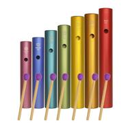 Kit de tubo wah-wah de aluminio, 7 piezas, instrumento de percusión manual con maza, 512 Hz/576 Hz/640 Hz/684 Hz/768 Hz/864 Hz/960 Hz, juego de sonidos de tubos de afinación