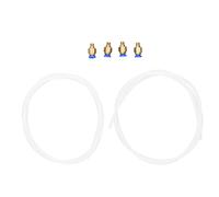 Kit de tubos neumáticos de PTFE, conector recto neumático M6 de latón PC4 de alta resistencia al calor, duradero para impresora 3D, conector de alimentación M6 de filamento de