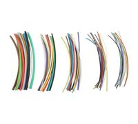 Kit de tubos termorretráctiles, 55 piezas, juego de manguitos de alambre de poliolefina con múltiples diámetros interiores 2 1 tasa de contracción para aplicaciones de cableado