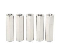 KIT DE TUERCA DE ACOPLAMIENTO HEXAGONAL M10 DE ACERO INOXIDABLE MANTENIMIENTO 5PCS PLATA INOXIDABLE 6 LADOS