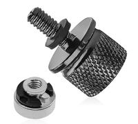 Kit de tuercas de perno de asiento de guardabarros trasero cromado, tornillo de asiento de acero inoxidable montaje rápido para Harley Davidson 1996-2024 (negro)