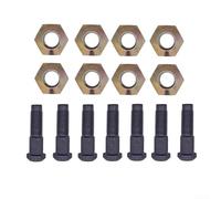 Kit de tuercas de perno de rueda Bobcat, 8 piezas, repuesto compatible para modelos 643 S76 S770 S570 S130 632 con números de pieza 6709170 6564669