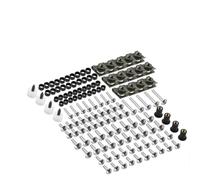 Kit De Tuercas De Pernos De Carenado, Clips De Sujeción para El Cuerpo, Tornillo para CBR600RR CBR900RR CBR929RR CBR1000RR CBR 600RR CBR600 F2 F3 F4(Plata)