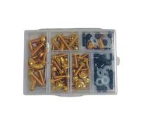 Kit De Tuercas De Pernos De Carenado, Clips De Sujeción Para El Cuerpo, Tornillo Para TMAX MT07 MT09 MT-09 SP MT125 MT25 YZF R1 R15 R25 R3 R6 R125, 155 Uds. Clip montaje(Gold)