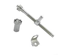 Kit de tuercas de tornillo ajustador de tensión de motosierra de metal de 68 mm/73 mm para motosierras eléctricas, para una construcción de acero duradera, tensado, para una fácil instalación (68 mm)