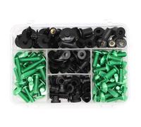 Kit De Tuercas De Tornillos De Carenado para Motocicleta, Clips De Sujeción para El Cuerpo, Tornillo para Z650 Z750 Z800 Z900 Z1000 M6 Acero(Green)