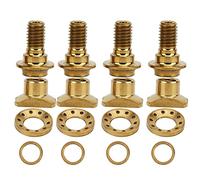 Kit de tuercas para zapatas de freno con abrazadera en C, 16 unidades; juego de tornillos para frenos de bicicleta de aleación de titanio para bicicletas de carretera; pernos de di ((oro))