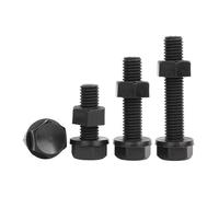 Kit de tuercas y pernos cabeza hexagonal M6 plástico nailon con arandelas planas, juegos 20/40/100, tornillos hexagonales no conductores