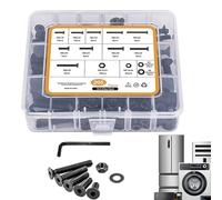 Kit de Tuercas y Pernos Variados | 205 Piezas De Tornillería Resistente M6/M8 - Kit De Tuercas Tornillos Y Arandelas De Cabeza Hexagonal | para Muebles Maquinaria Automotriz Eléctricos Electrónicos