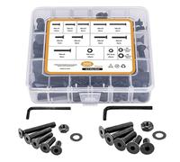 Kit de Tuercas y Pernos Variados - 205 Piezas De Tornillería Resistente M6/M8,Surrido De Tornillos De Máquina M6/M8 - Para Maquinaria Automóviles Gabinetes Puertas Y Reparación