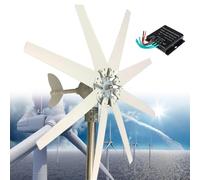 Kit de turbina eólica de 12000 W, 12/24/48 V, Molino de Viento de 8 aspas con Controlador, Ideal para Uso marítimo, autocaravanas y hogar, con energía Solar híbrida de 12 V.