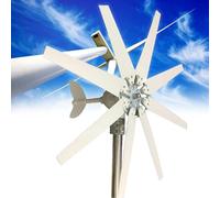Kit de turbina eólica de 12000 W, Molino de Viento de 8 aspas, 12 V, 24 V y 48 V, con Controlador híbrido Solar, Molino de Viento Mediano y pequeño para Uso doméstico, 12 V