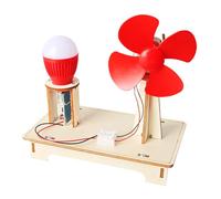 Kit de turbina eólica - Modelo científico de madera 15 X 8,5 X 14,5 Cm, Desarrollo de Habilidades: Generador de juguete, Proyecto de física DIY para | Juguete Educativo Generador De Viento STEM para