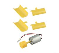 Kit de turbina eólica pequeña, modelo de generador de 1 W 8 V CC para laboratorio de ciencias y educación de bricolaje, conjunto de montaje de metal plástico autodireccional de 360 ° para estudiantes