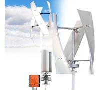 Kit de turbina eólica vertical de baja velocidad de 3000 W/8000 W, aspas de levitación magnética permanente, controlador incluido, ideal para autocaravanas, hogares y sistemas híbridos solares y eólic