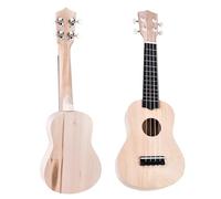 Kit de ukelele de bricolaje de 21 pulgadas, Ukulele de 4 cuerdas Haga su propio kit de bricolaje Soprano Hawaii Accesorio de instrumentos Hawaii Mano de guitarra con herramientas