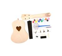 Kit de ukelele de bricolaje - Ukelele de 4 cuerdas de 21 pulgadas, construye tu propio kit de instrumentos musicales con componentes de madera pintables