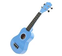 Kit de Ukelele, Juego de Ukelele para Principiantes de Instrumento Orquestal Brillante, Cuerda Suave de 21 Pulgadas con Toallita para Aula de Música, Sala de Conciertos para Niños(azul)