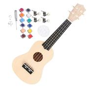 Kit de ukelele para construir tu propio, kit de ukelele de madera | Kit de 21/23 pulgadas para adultos y principiantes, paquete completo de ukelele para principiantes con diapasón de tilo