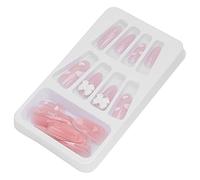 Kit de Uñas a Presión, Uñas a Presión, Kit de Uñas Postizas Medianas, Cubierta Completa de Moda, Uñas Postizas Artificiales, 24 Piezas, Uñas Postizas Extraíbles para Mujeres,