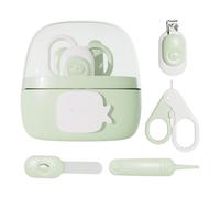 Kit de uñas para bebés,Kit de cortaúñas para bebés | Cortauñas de dibujos animados 4 en 1,Juego de tijeras para uñas, tijeras y pinzas para limar, cuidado seguro para niños y niñas, guardería