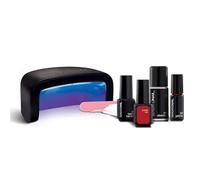 Kit de uñas semipermanentes con lámpara y esmalte rojo Scarlet de Sensationail