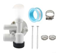 Kit de válvula de agua de inodoro de repuesto para reparación de sellos de inodoro marino Dometic RV, conjunto de válvula de descarga de barco para mantenimiento de remolques de caravana, compatible