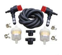 Kit de válvula de cierre de combustible con línea de combustible y abrazaderas para 192980GS 208961 78299 para Craftsman para Snapper para Troy-Bilt 2500 2700 2900 PSI generador lavadora a presión