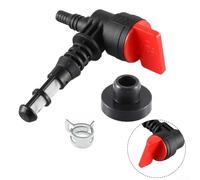 Kit de válvula de cierre de combustible de 90 grados para filtro y ojal para Coleman Powermate-Husky 5000 6250W Generador Tanque de gas de plástico reemplaza 192980GS