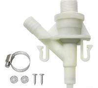Kit de válvula de descarga de inodoro RV con elemento de filtro de agua para sistemas impulsados por pedal, compatible con inodoro doméstico 300 310 320